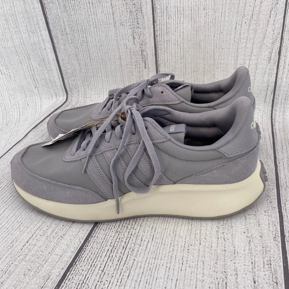 Adidas Run 70s Sneakers Mens 11.5 Grey Halo Retro Athletic Shoes Casual Comfort